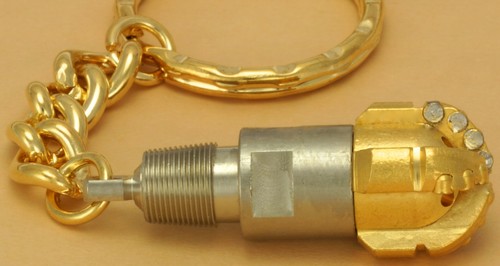Pdc drill bit keychain pendant - bit,